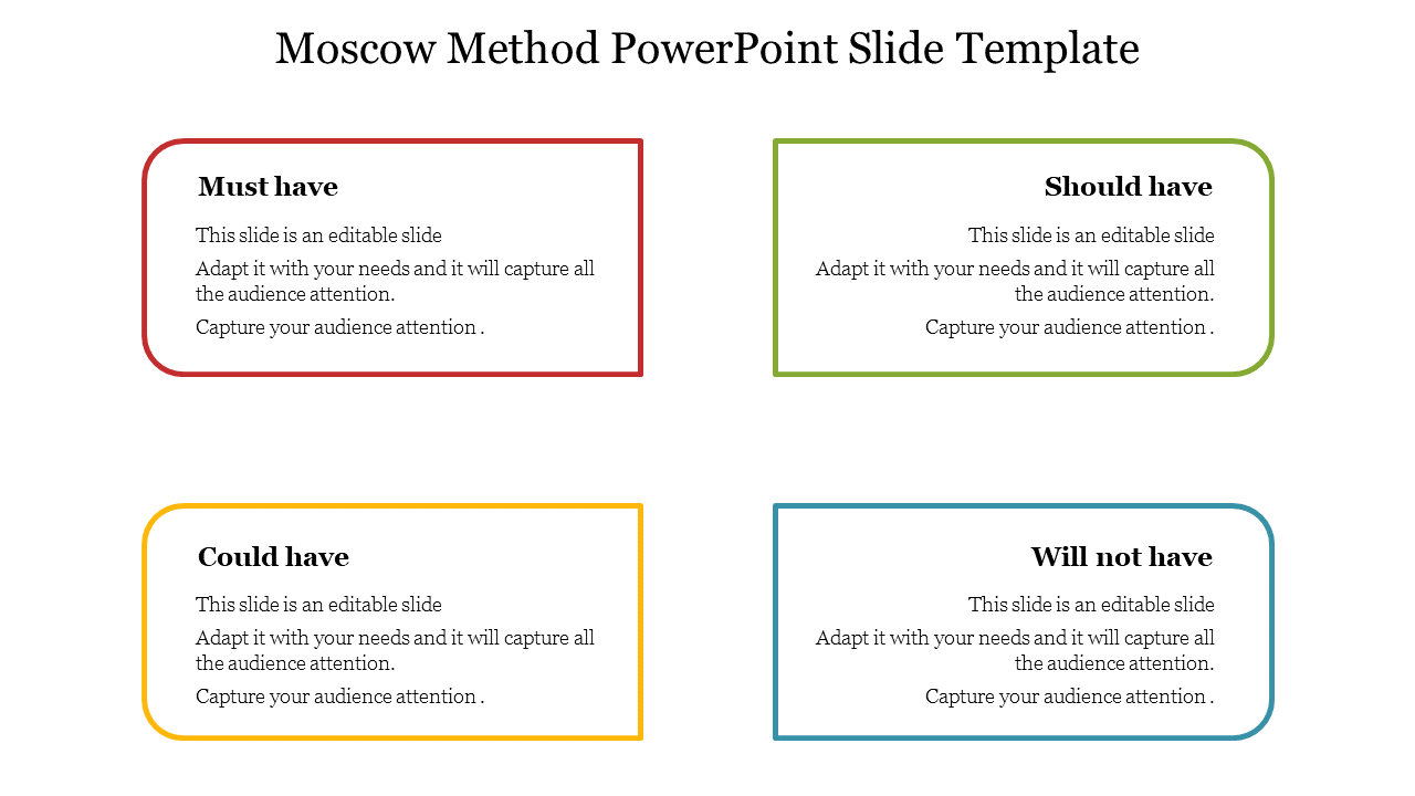 Moscow Method PowerPoint Slide Template